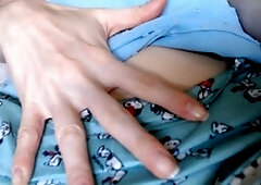 Woman cumming, super sexy blonde