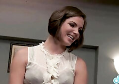 DAGFS - Sexually Excited Bobbi Star Gets Drilled By Her Boss And Eats His Cum