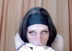 Gorgeous femboy undergoes intense dildo training