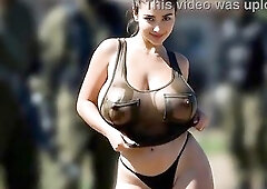 Israeli Large Melons IDF soldier - AI generated