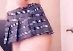 femboy panties try on haul and cum