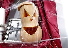 Cutie Celebrates Halloween By Having Anal Sex With Her Man