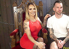 tatted big-boobed chinese ts cocksucks and jerks guy