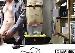 Staling Guy Gets Punished in The Security Room - Menperps