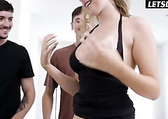 Breasty Blond mother I'd like to fuck Rides Him Cowgirl Whilst 2 Greater amount Await Their Turn