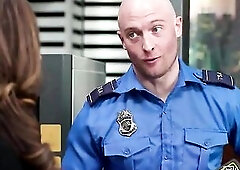 Black Traveler and Breasty Brunette hair Get Searched and Banged by TSA Agent