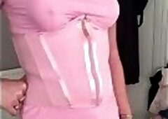 Pink dress with or without panties