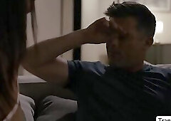 Transbabe Khloe Kay caught her husband cheating and wants payback sex