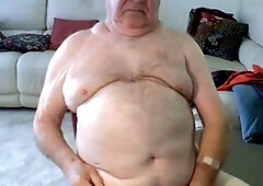 grandpa stroke and show on web cam
