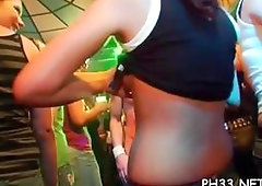 Wild cheeks in club fucked and sucked strip dancers pecker