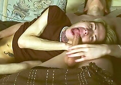 The men made each other blessed. real orgasm