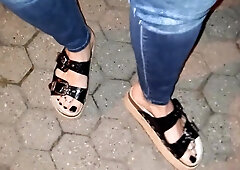 crossdresser soles paramour in public