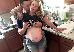 Pregnant wife in desperate need of a hard pussy pounding