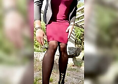 Hot Lylou in hose and nylons