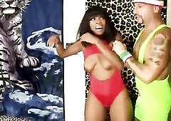 BIG BREAST SEXY EBONY BABE VS PORN STAR CHAMPION IN FULL NELSON WRESTLING HOLD CHALLENGE MATCH