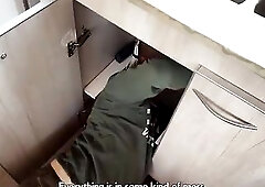 2 Lustful Fitness Beauties Let Plumbers Use Their Holes as Payment