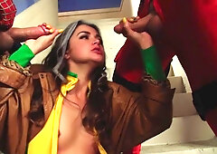 Derrick Pierce and Xander Corvus are banging Allie Haze