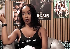 Breasty Ebony Pornstar With SUPERLATIVELY GOOD Melons Interview - Lily Starfire