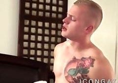 Lusty jock calls his daddies to plow his tight bottom