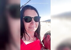 Rubbing my cunt in public