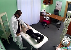 Hospital Sex with RimJob: Doctor Examines Pretty Patients Pussy And Prescribes A Creampie part 2