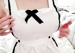 JOI From The Hotel Room Service Maid After This Babe Walks In On U Jerking Off!