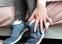 Webcam amateur tasha sky entertains a voyeurs foot fetish w