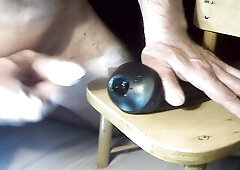 The Penis desires to feel the constricted rubber sleeve, and cum from it!