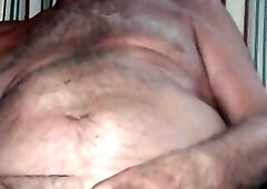 Grandpa is naughty in cam