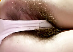 Shaggy butt and twat from behind in pants amateur episode