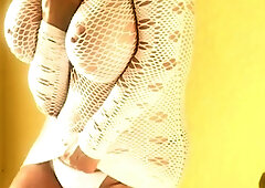 Big boobs webcam slut toys her asshole