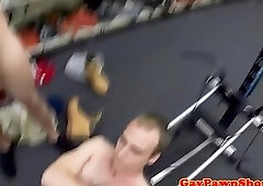 Athletic pawnee orally pleasuring pawnbrokers