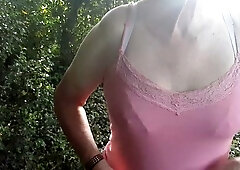 Solo, outdoor, small cock