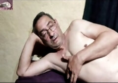 Male nudist, big dick solo, caress me