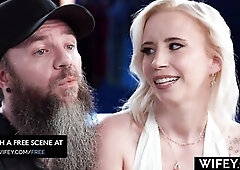 WIFEY Taut Blond Hotwife Norah Nova Gets Filled Up By Giant BBC In Front Of Hubby