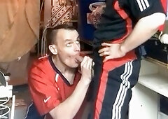 bareback Athletes II: Soccer pummel wet