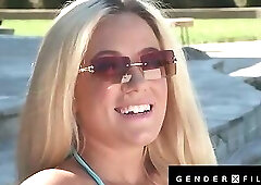 College Cutie Screwed By Hot Trans Poorgirl - GenderXFilms