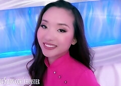 Adorable Olea James serves up a hot deep-throat blowjob at the Swallow Salon