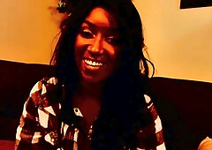 Ebony babe with a hairy cunt needs a BBC