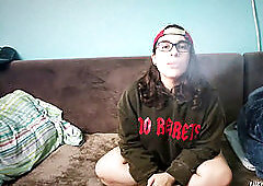 mate spunks Over to Fix my Computer and Gets His Little Cock blown!!