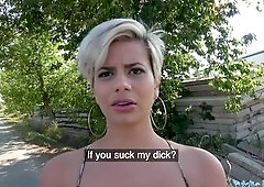 Public Agent Breasty mad mother I'd like to fuck in hawt sloppy oral and public screw