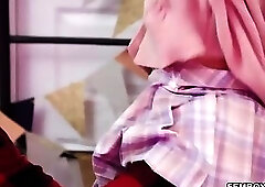 Marcus McNeil welcoming Cyrus' cock with enthusiasm