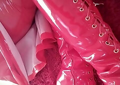 FemDom POV movie scene: collar and leash hot game - bawdy talk female domination.