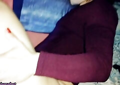 Curious foot socks fethis footjob booty worship bushy snatch screwing tugjob cum in throat