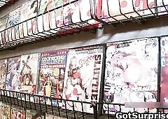 Black dude gives head to a guy who thinks that there is a girl