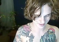 Masturbating with toy in his ass