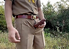 Thai Boy Scout Jerking-off in the Woods