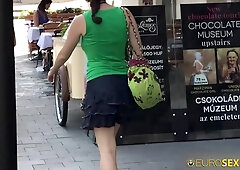 Short Dress No Panties Surprise With Euro Sex Diary Vicky