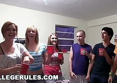 Katie King Jessica Heart and pornstars party hard in a wild college dorm orgy
