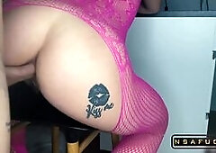 Brace yourself for a wild and intense experience as a Finnish vixen unleashes her inner desires in a steamy kitchen encounter. With an irresistible mi